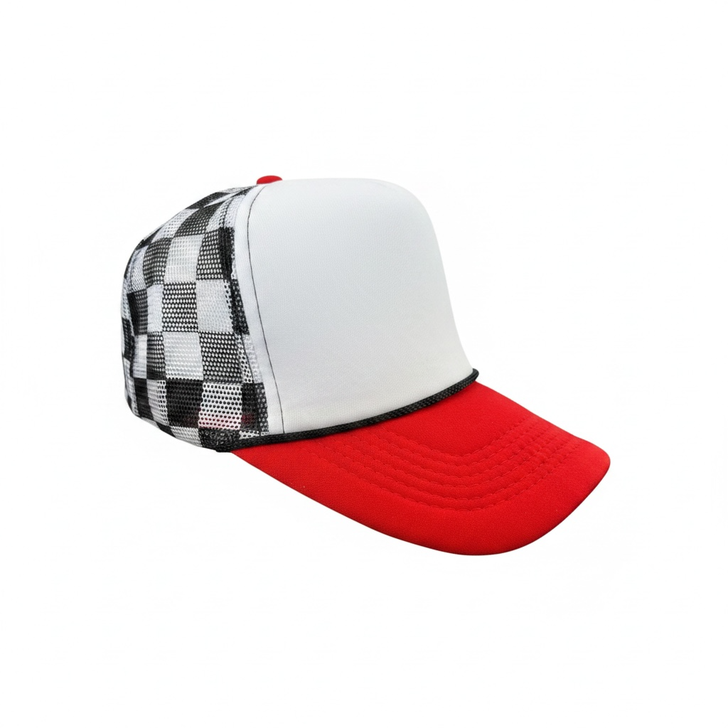 Checkered Patch Hat
