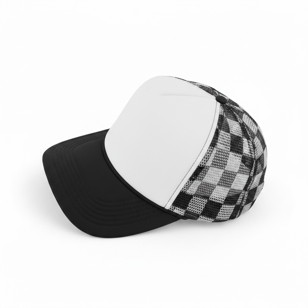 Checkered Patch Hat