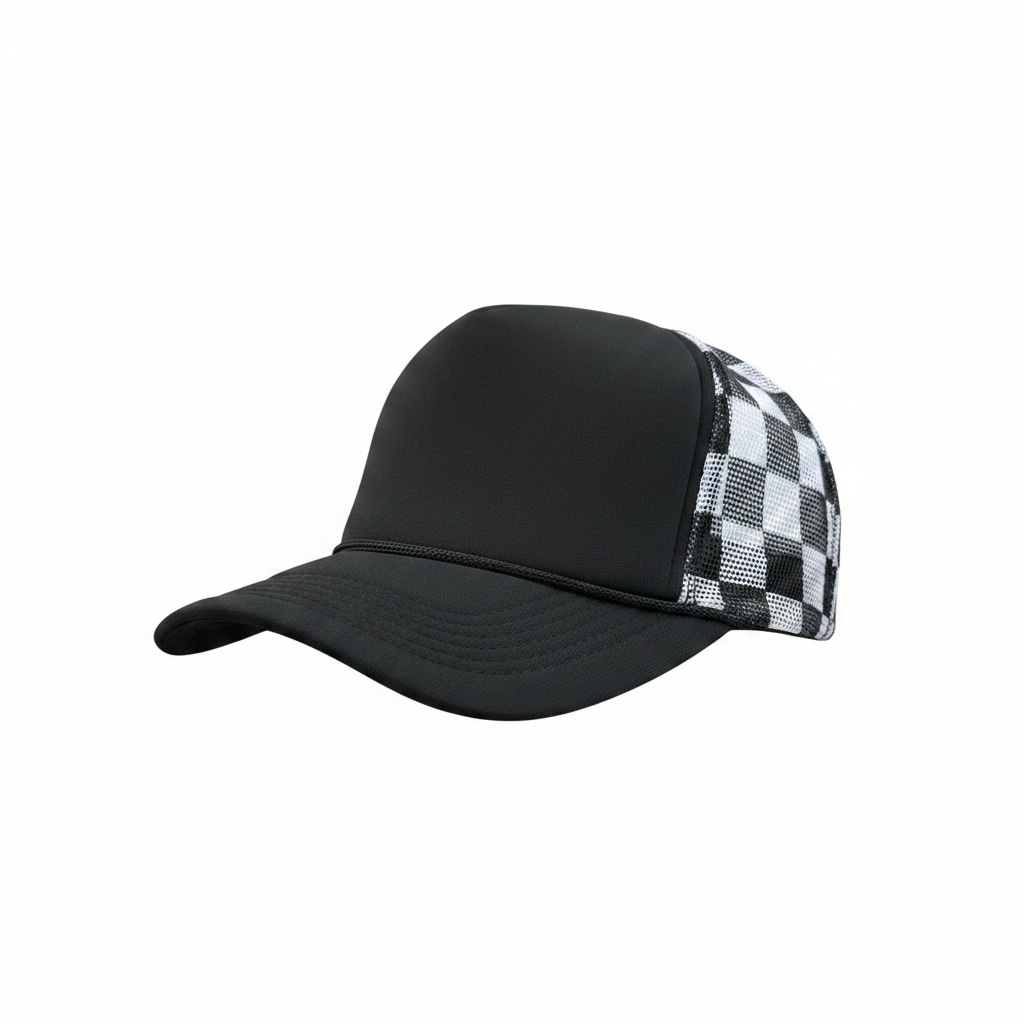 Checkered Patch Hat
