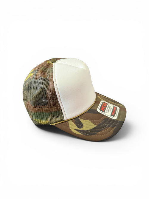 Camouflage Mesh Baseball Cap with Patches