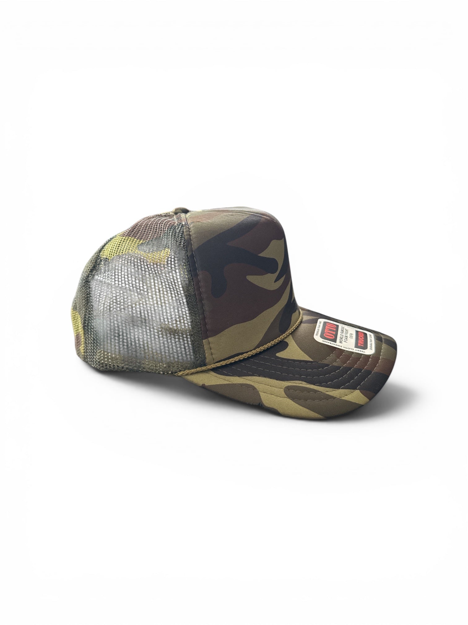Camouflage Mesh Baseball Cap with Patches
