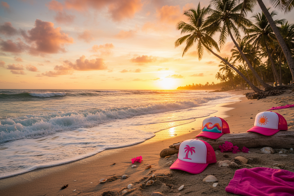 Cap-Tivating Beach Banner